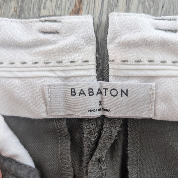 Aritzia Babaton Agency Pant City Wool Olive Green Women's 2 - Picture 10 of 11